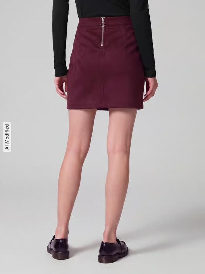 Vero Moda Uitlopende mini-rok van puur katoen model 'DONNADINA' - Foto 2