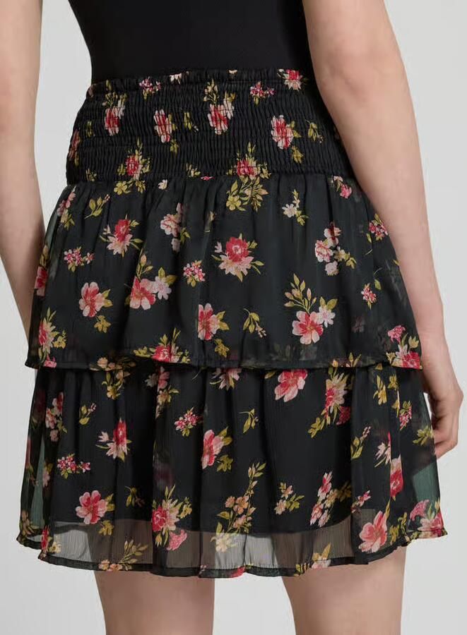 Vero Moda Uitlopende minirok met all-over motief model 'SMILLA'
