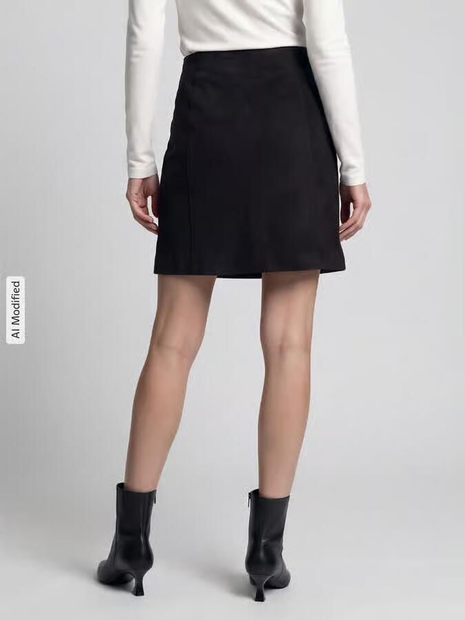 Vero Moda Uitlopende minirok met deelnaden model 'DONNAHAZEL' - Foto 2