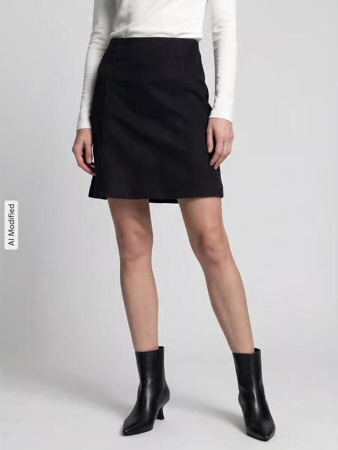 Vero Moda Uitlopende minirok met deelnaden model 'DONNAHAZEL' - Foto 3