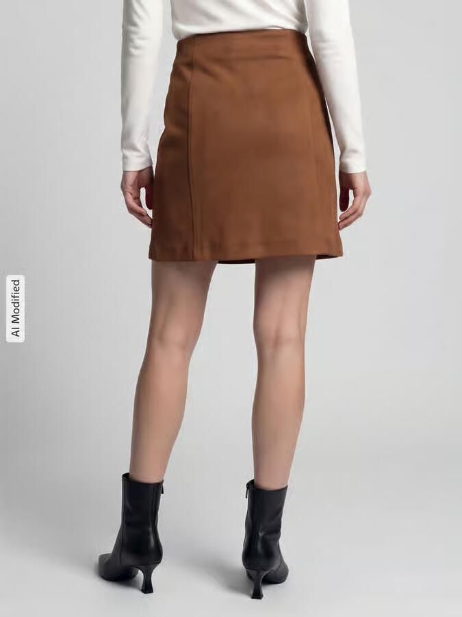 Vero Moda Uitlopende minirok met deelnaden model 'DONNAHAZEL' - Foto 2