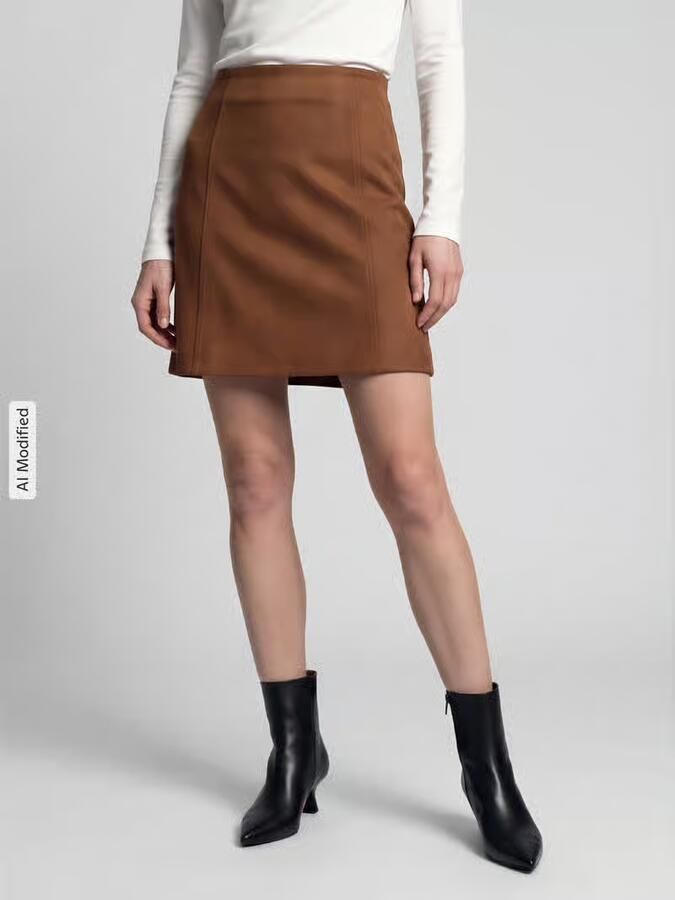Vero Moda Uitlopende minirok met deelnaden model 'DONNAHAZEL' - Foto 3