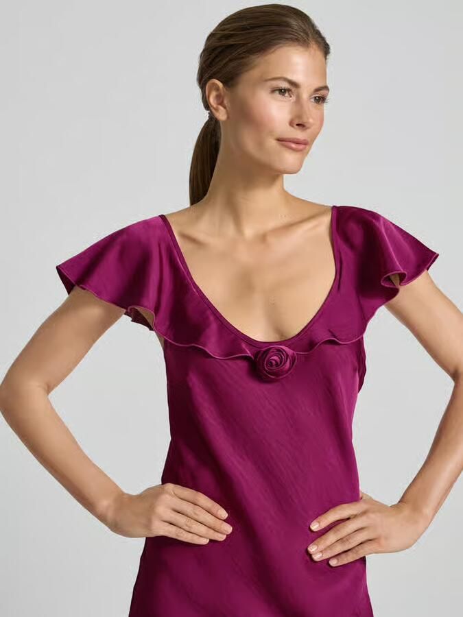 Vero Moda Vloeiende avondjurk van satijn model 'RITA'