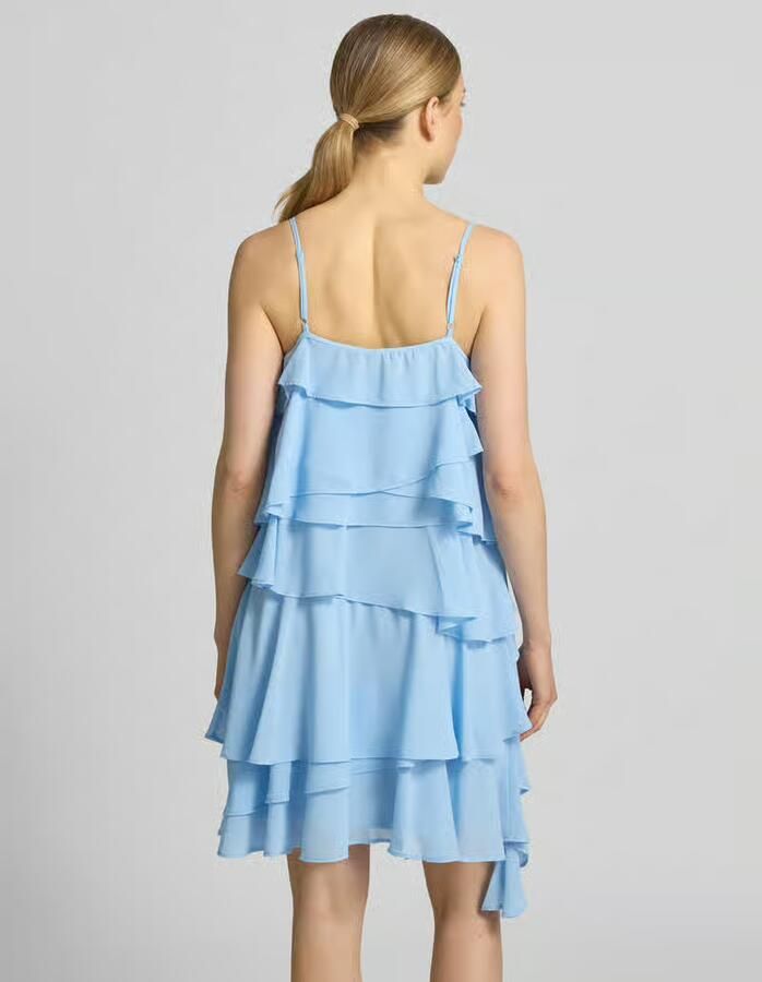 Vero Moda Vloeiende cocktailjurk met volants model 'ALADYN' - Foto 2