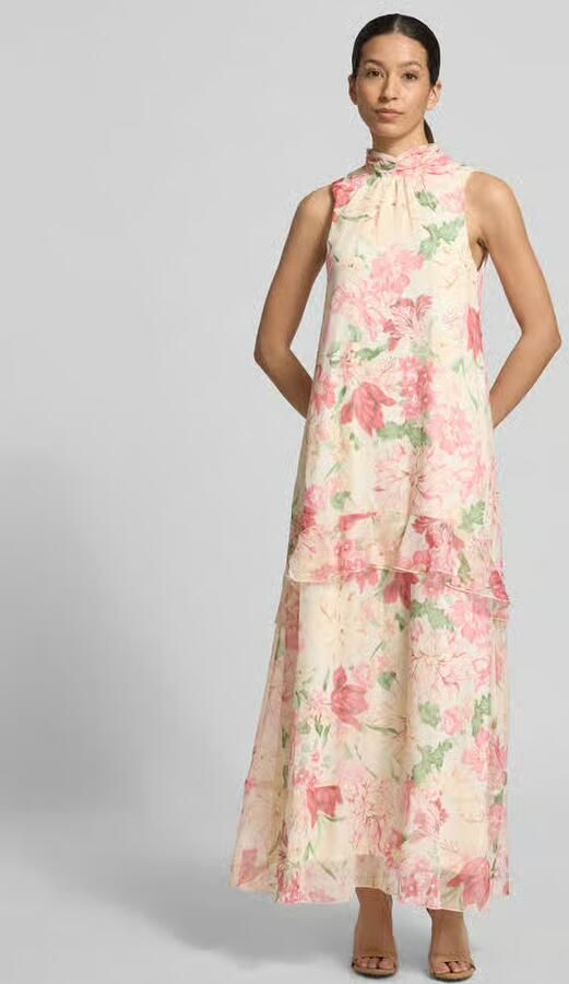 Vero Moda Vloeiende maxi-jurk met ruchedetail model 'SANNA' - Foto 3