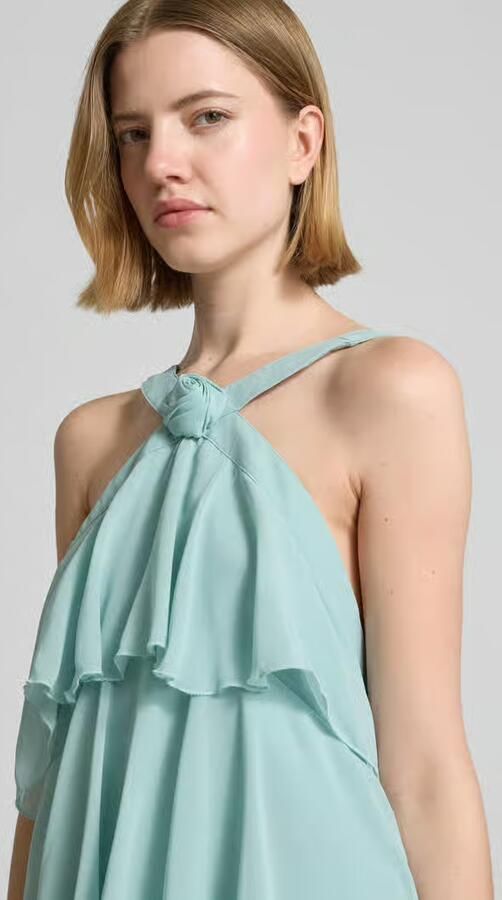 Vero Moda Volant avondjurk met V-hals model 'FELICIA'