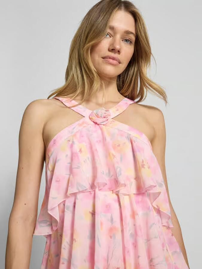Vero Moda Volant avondjurk met V-hals model 'FELICIA'