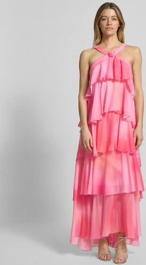 Vero Moda Avondjurk in A-lijn met diep rugdecolleté model 'FELICIA' - Foto 3