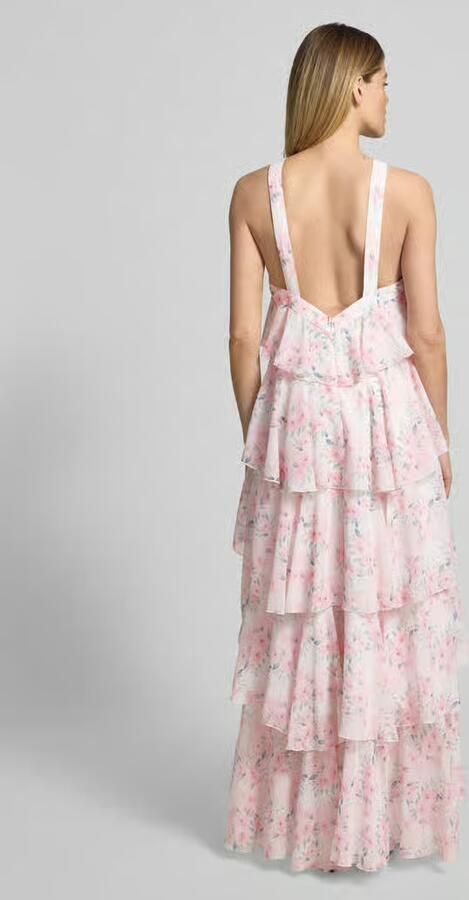 Vero Moda Volant avondjurk met V-hals model 'FELICIA' - Foto 3