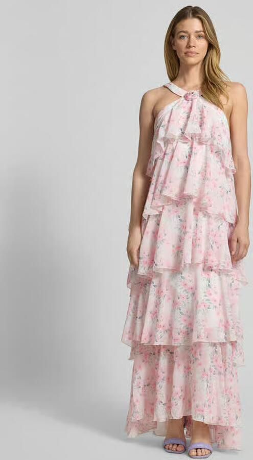 Vero Moda Volant avondjurk met V-hals model 'FELICIA' - Foto 2