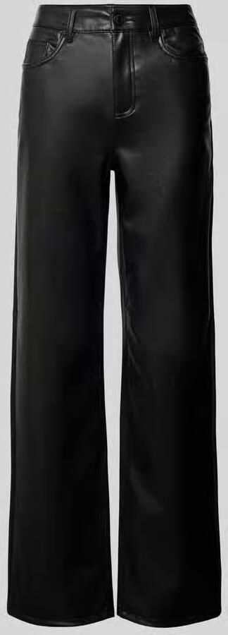 Vero Moda Imitatieleren broek VMTESSA HR WIDE PL PANTS NOOS