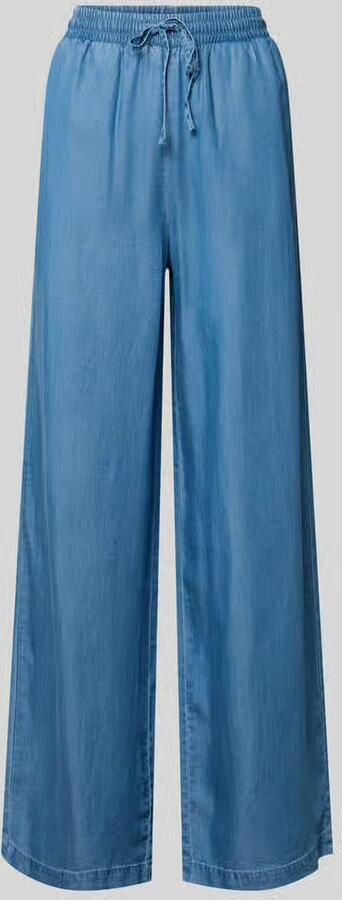 Vero Moda Regular fit wijde broek met tunnelkoord model 'BREE' - Foto 5