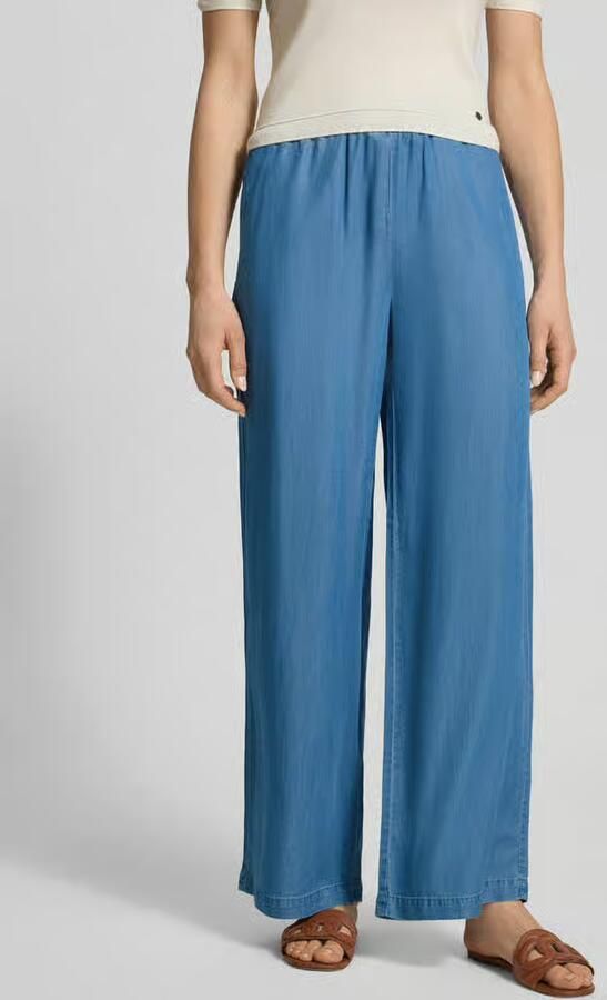 Vero Moda Regular fit wijde broek met tunnelkoord model 'BREE' - Foto 5