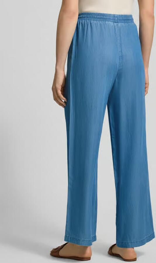 Vero Moda Regular fit wijde broek met tunnelkoord model 'BREE' - Foto 6