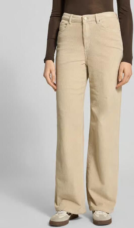 Vero Moda Wide leg corduroy broek van katoenmix model 'TESSA' - Foto 3