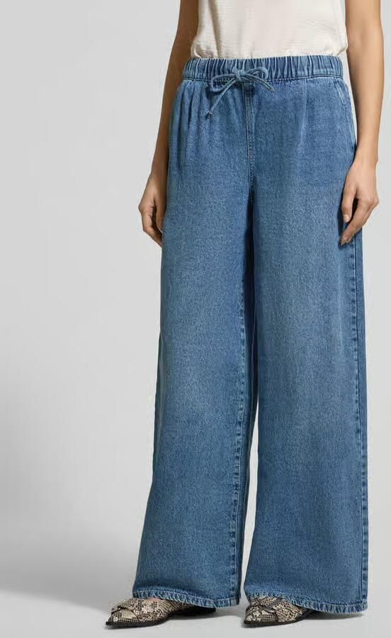 Vero Moda Wide leg jeans van Mix van katoen viscose en Valeria Model 'VALERIA' - Foto 2