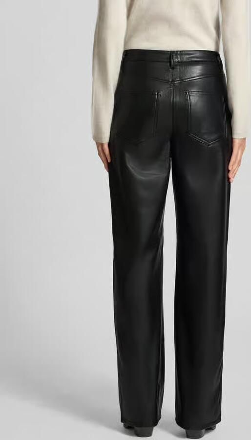 Vero Moda Imitatieleren broek VMTESSA HR WIDE PL PANTS NOOS - Foto 6