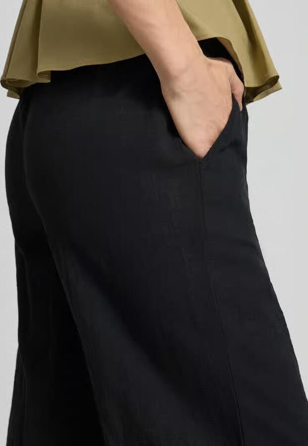 Vero Moda Wijde broek van mix van katoen en linnen model 'CAIA' - Foto 6
