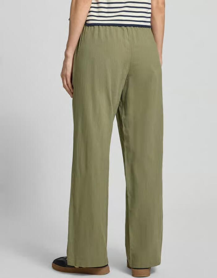 Vero Moda Wijde broek van mix van katoen en linnen model 'CAIA' - Foto 3