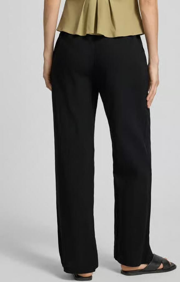 Vero Moda Wijde broek van mix van katoen en linnen model 'CAIA' - Foto 8
