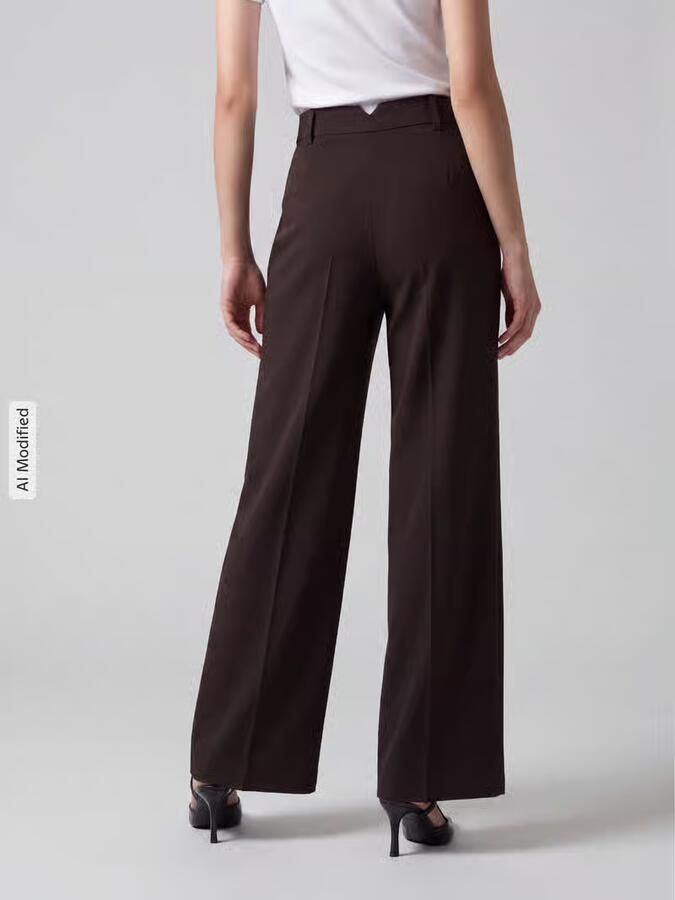 Vero Moda Wijdvallende broek met viscose model 'STELLA' - Foto 2