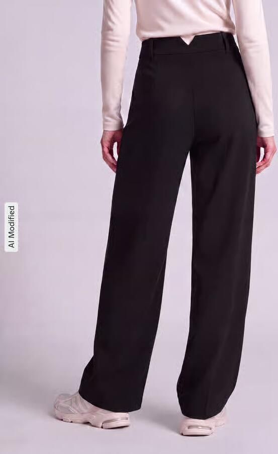 Vero Moda Wijdvallende broek met viscose model 'STELLA' - Foto 3