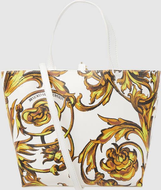 Versace Jeans Couture HandBag with reversible baroque printing for women Geel Dames
