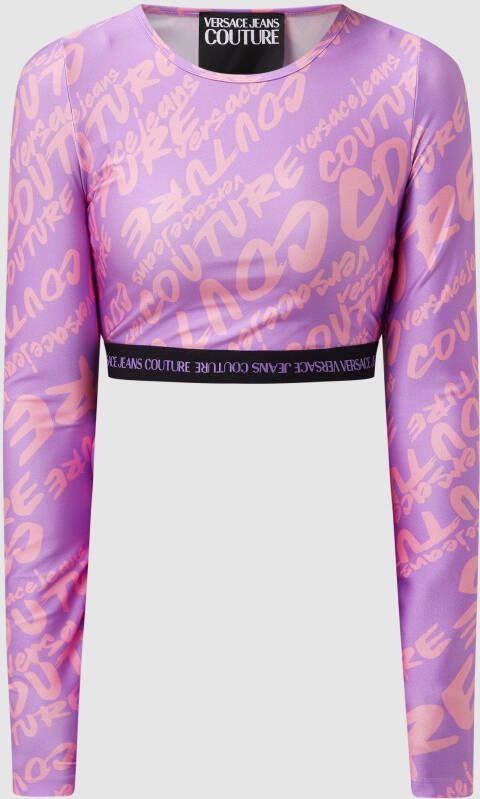 Versace Jeans Couture Kort shirt met logomotief