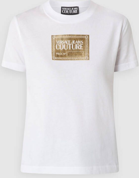 Versace Jeans Couture Stijlvolle T-shirts en Polos White Dames