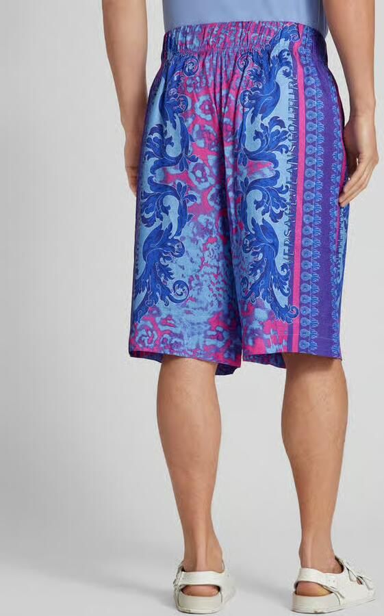 Versace Jeans Couture Sweatshorts van viscose met all-over motief