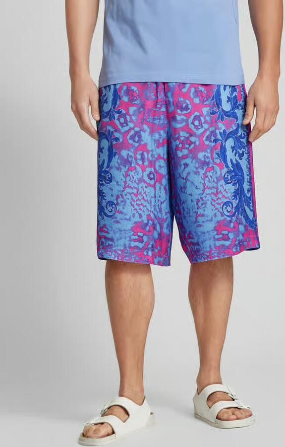 Versace Jeans Couture Sweatshorts van viscose met all-over motief - Foto 2