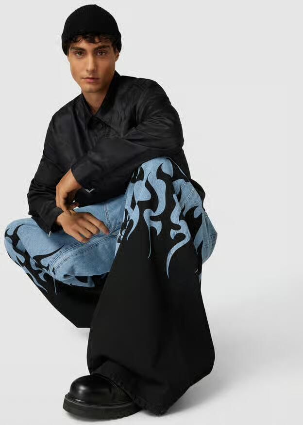 VETEMENTS Jeans met motiefprint
