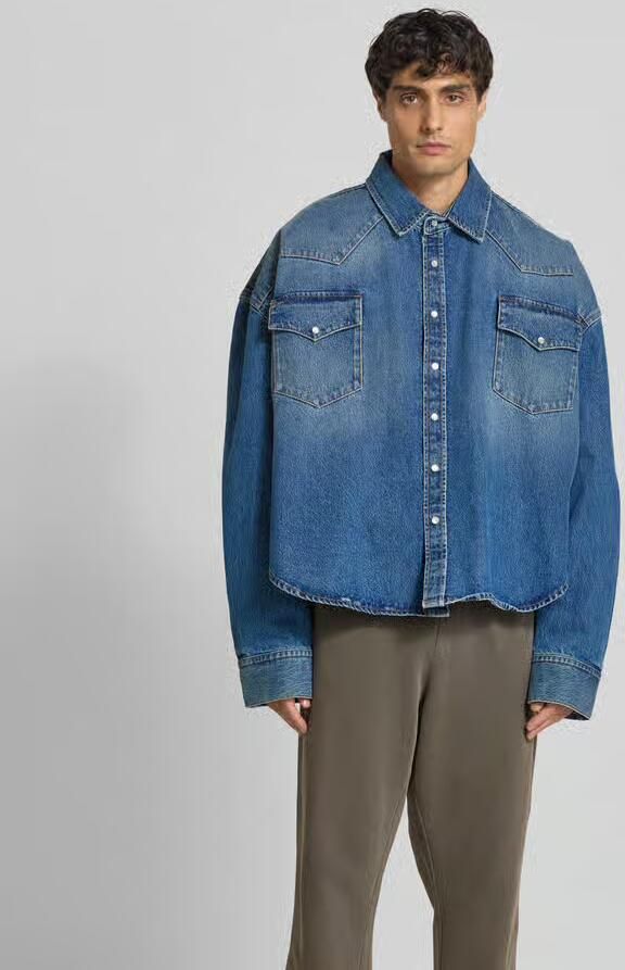 VETEMENTS Jeansoverhemd in denimlook - Foto 3