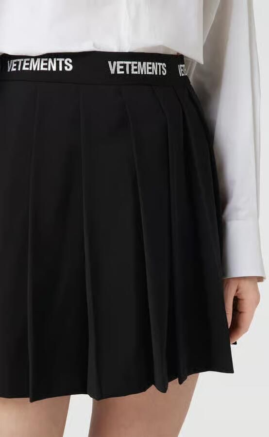 VETEMENTS minirok met labelstitching