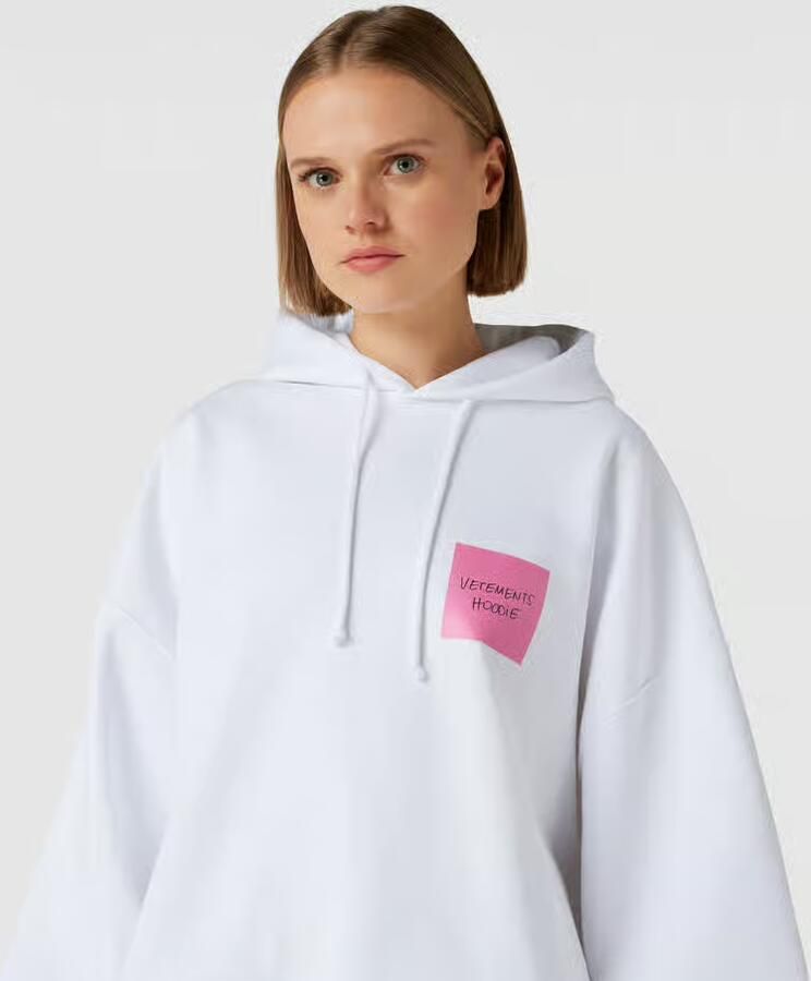 VETEMENTS oversized hoodie met labelprint