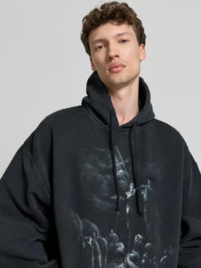 VETEMENTS Oversized hoodie van katoenmix