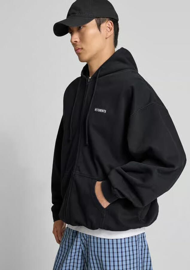 VETEMENTS oversized sweatjack van katoen