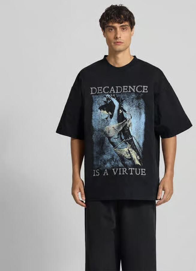 VETEMENTS Regular fit T-shirt met motiefprint - Foto 2
