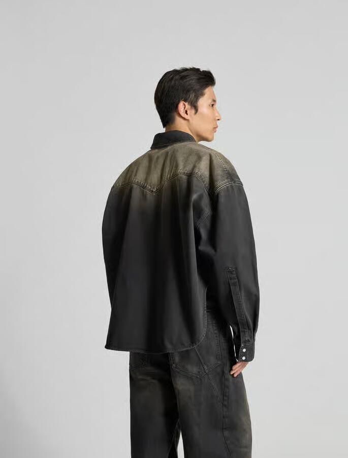 VETEMENTS relaxed fit jeanshemd in used-look - Foto 2