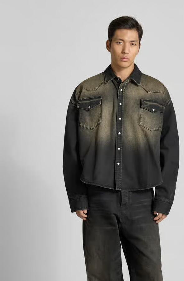 VETEMENTS relaxed fit jeanshemd in used-look - Foto 3