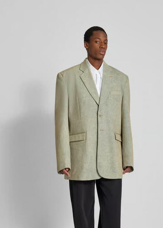 VETEMENTS slim fit colbert in denimlook - Foto 3