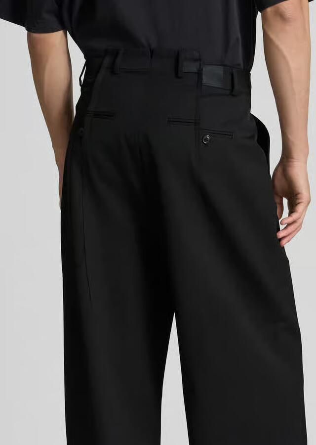 VETEMENTS Straight fit broek van scheerwolmix
