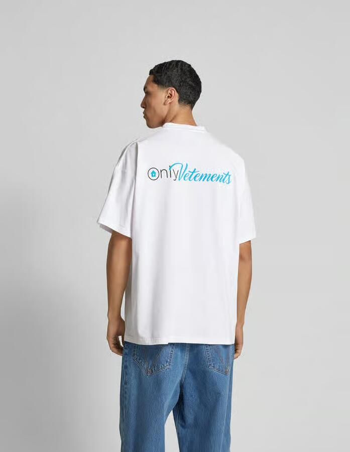 VETEMENTS T-shirt met labelprint - Foto 2