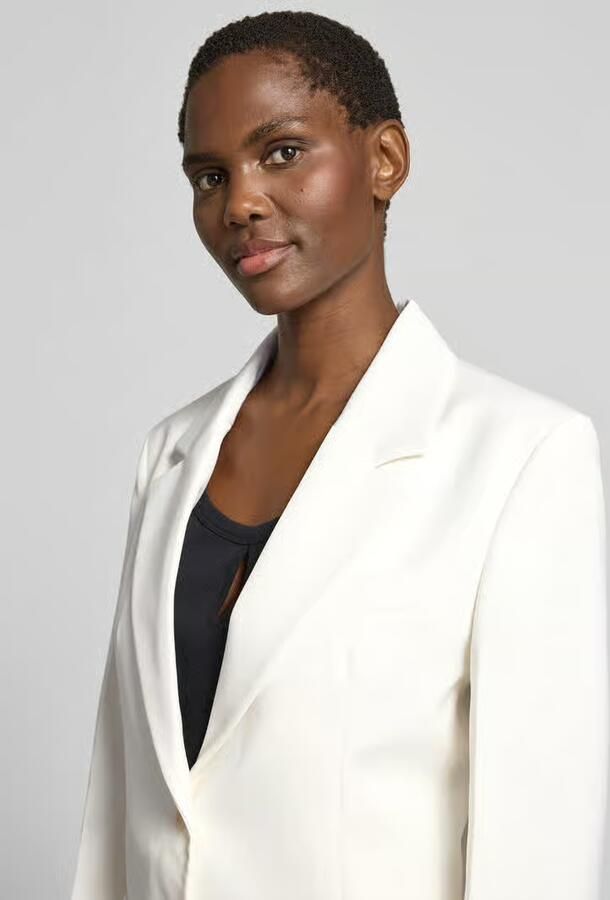 Victoria Beckham Blazer van wolmix met borstzak