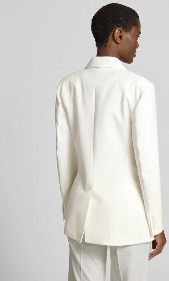 Victoria Beckham Blazer van wolmix met borstzak - Foto 3