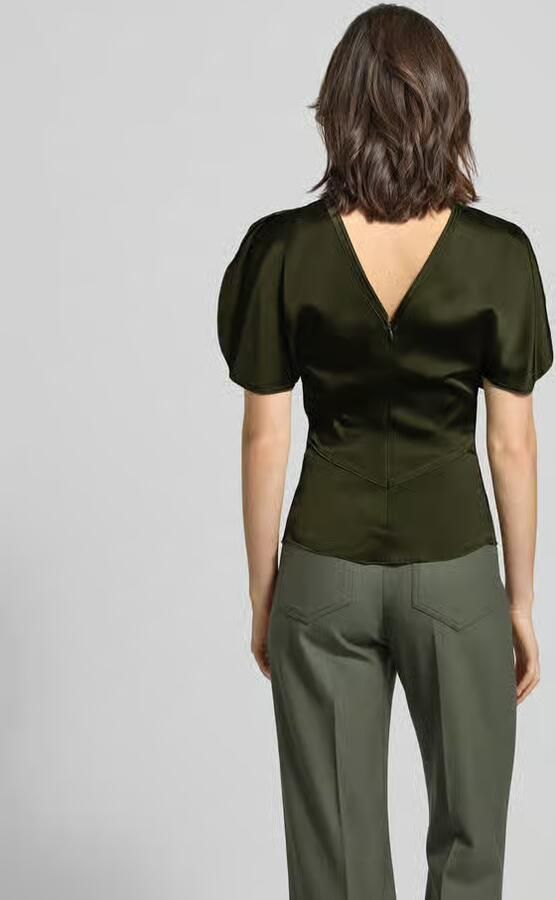 Victoria Beckham Blouseshirt met ronde hals - Foto 3