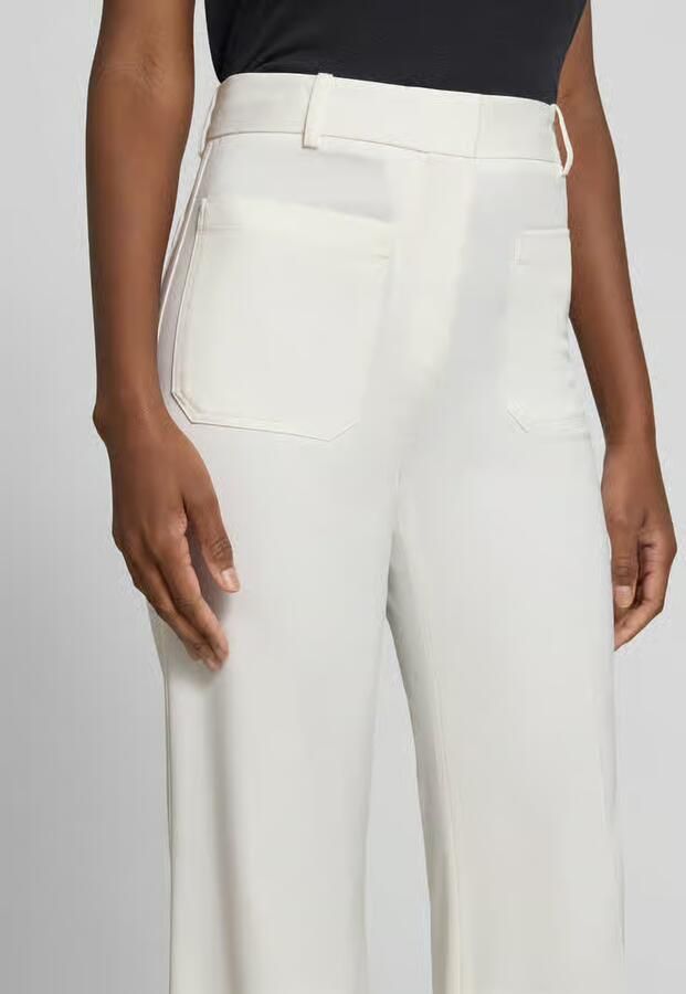 Victoria Beckham flared fit stoffen broek van wolmix