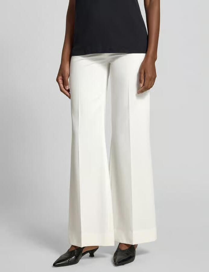 Victoria Beckham flared fit stoffen broek van wolmix - Foto 3