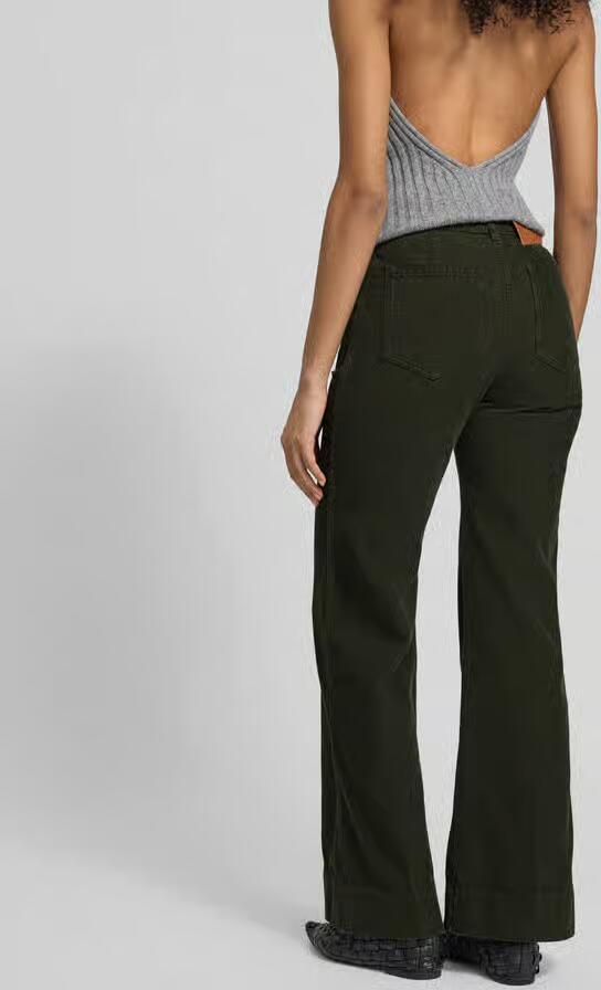 Victoria Beckham High rise wide fit corduroy broek - Foto 3