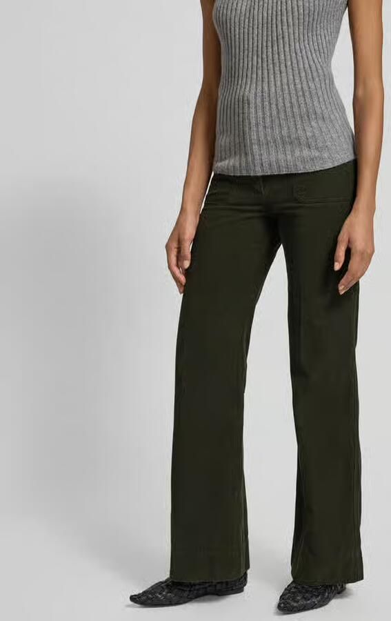 Victoria Beckham High rise wide fit corduroy broek - Foto 2
